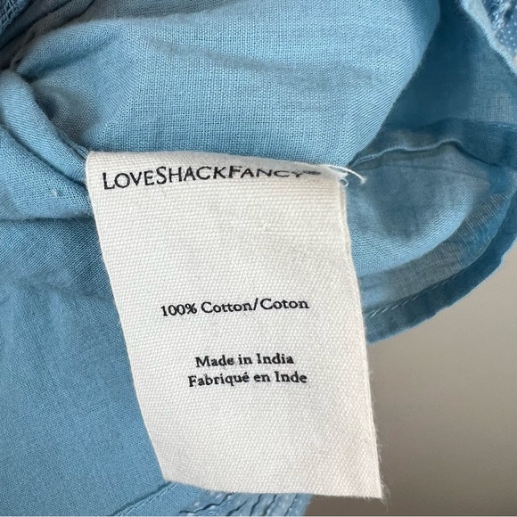 New LoveShackFancy Corelli Dress Blue Bonnet Size Medium - Picture 9 of 13